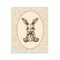 Stupell Industries Neutral Bunny in Oval Border Wall Plaque, design by LSR Design Studio